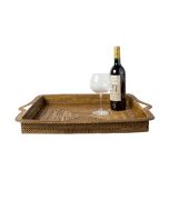 Rattan Sq Tray 