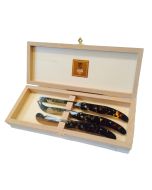 Laguiole Black Marble Knives in Presentation Box (Set of 6) — Kiss That Frog