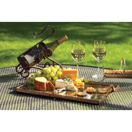 Rattan Rectangular Serving Tray Medium