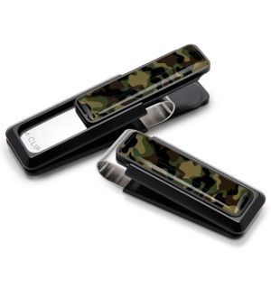 Black With Camo Money Clip