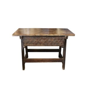 18th Century Rustic Spanish Carved Table