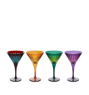 Prism Martini Glasses - Assorted (Set of 4)