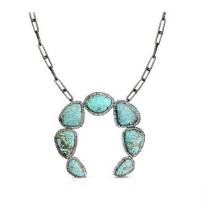 Silver Squash Blossom Necklace 