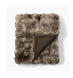 Cubby II Faux Fur Throw Coyote 