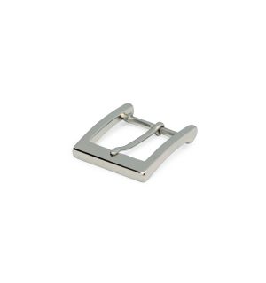  Square Shiny Nickel Buckle 1 1/8"