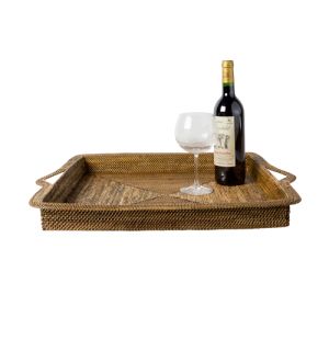 Rattan Sq Tray 