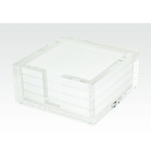 Acrylic Coaster White 