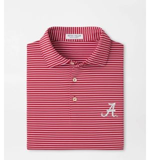 Alabama Tiebreaker Performance Jersey Stripe Polo