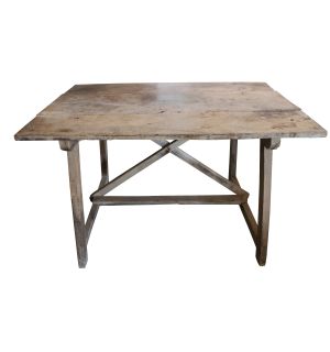 Rustic Trestle Table 