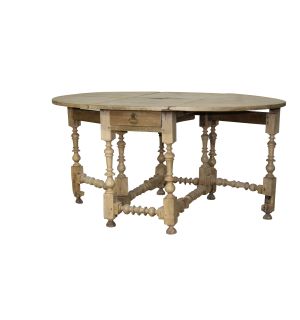  English Bleached Oak Gateleg Table