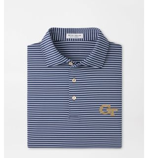 Georgia Tech Tiebreaker Performance Jersey Stripe Polo