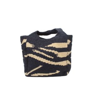 Mamie XL Crochet Straw Basket Handbag