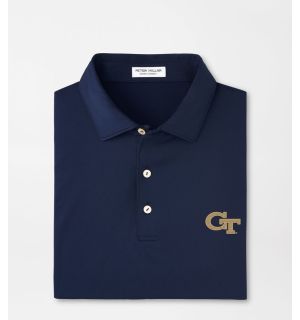 Georgia Tech Solid Performance Jersey Polo Navy 