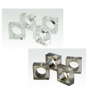 Crystal Napkin Ring Holder 