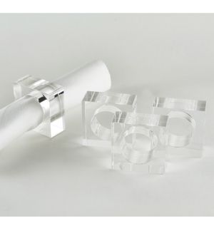 Crystal Napkin Ring Holder 