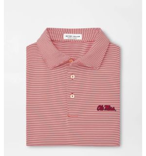 Ole Miss Jubilee Stripe Performance Polo
