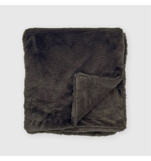 REX FAUX FUR THROW Espresso 