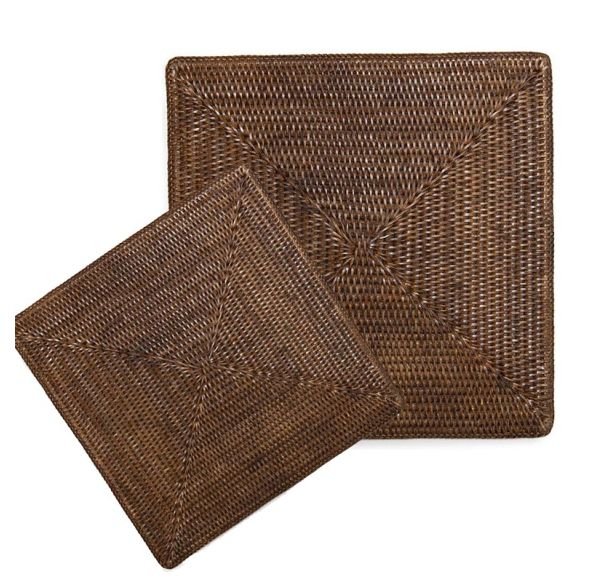 Rattan Square Placemats