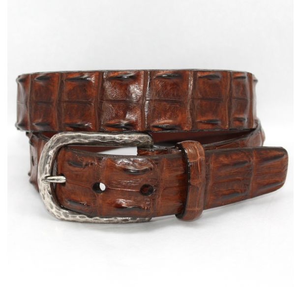 Hornback Crocodile Leather Belt - B.D. Jeffries